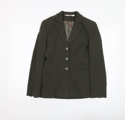 Womens UK Size 10 Laura Ashley Petites Green Suit Jacket