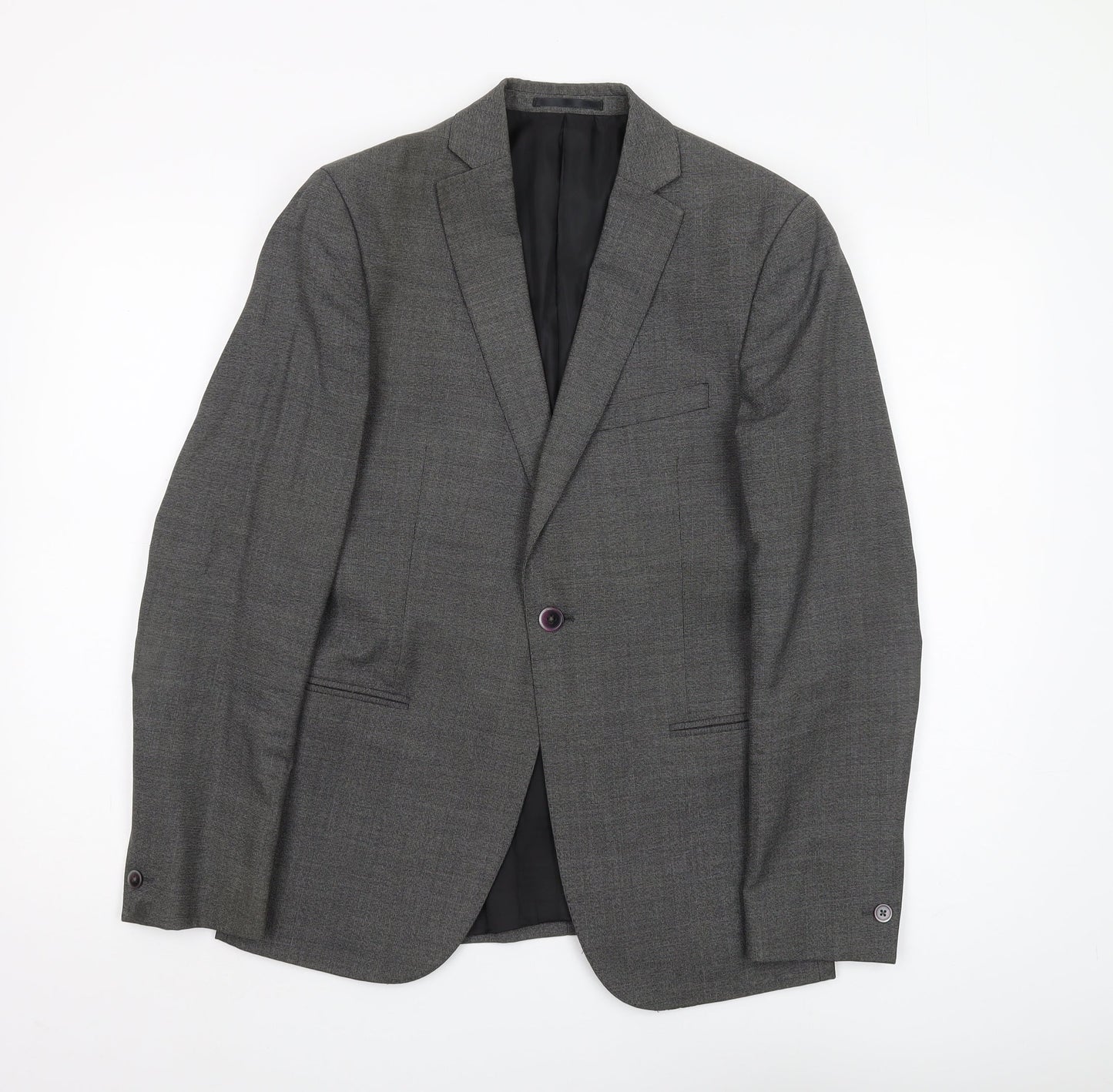 Mens UK Size 36 T.M.Lewin Regular Grey Suit Jacket