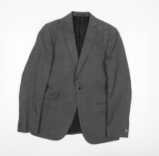 Mens UK Size 36 T.M.Lewin Regular Grey Suit Jacket