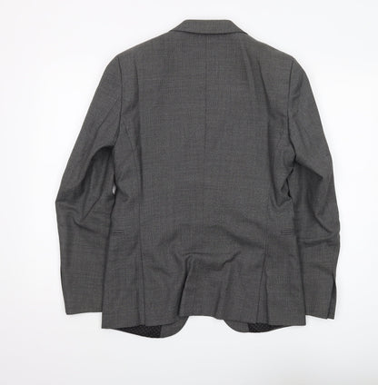 Mens UK Size 36 T.M.Lewin Regular Grey Suit Jacket