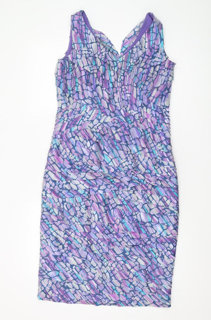 Alexon Women's Purple Sheath Dress Size 12