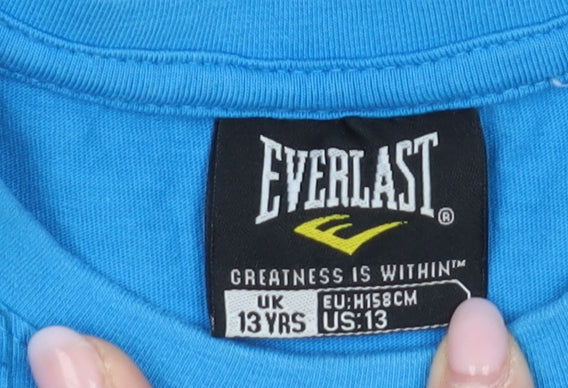 Everlast Boys Blue Graphic T-Shirt Size 13 Years