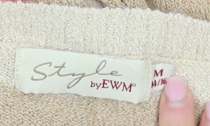 EWM Women's Multicoloured Striped Pullover Jumper M