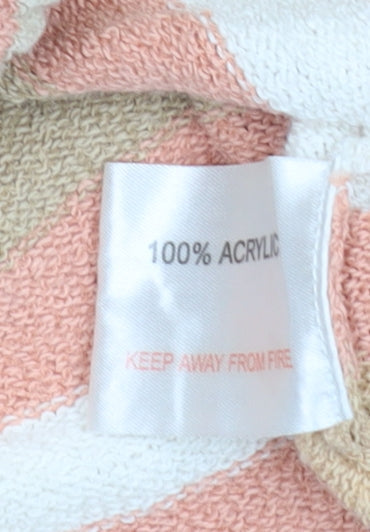 EWM Women's Multicoloured Striped Pullover Jumper M