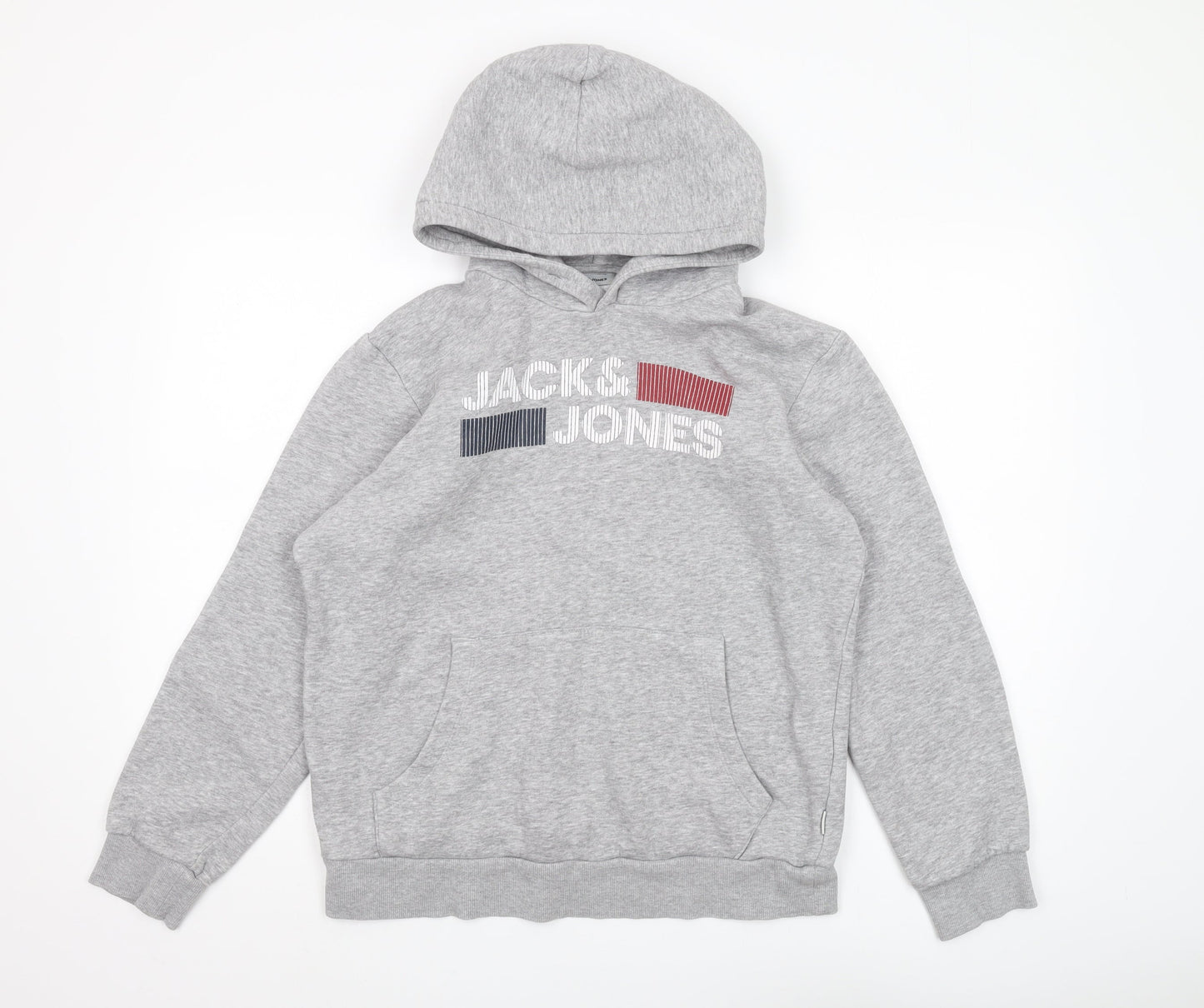 Mens UK Size M JACK & JONES Grey Pullover Hoodie