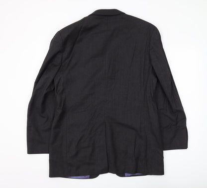 Mens UK Size 40 Jeff Banks Regular Black Suit Jacket