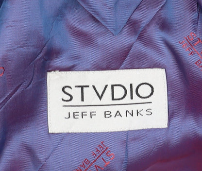 Mens UK Size 40 Jeff Banks Regular Black Suit Jacket