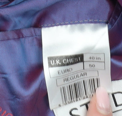 Mens UK Size 40 Jeff Banks Regular Black Suit Jacket
