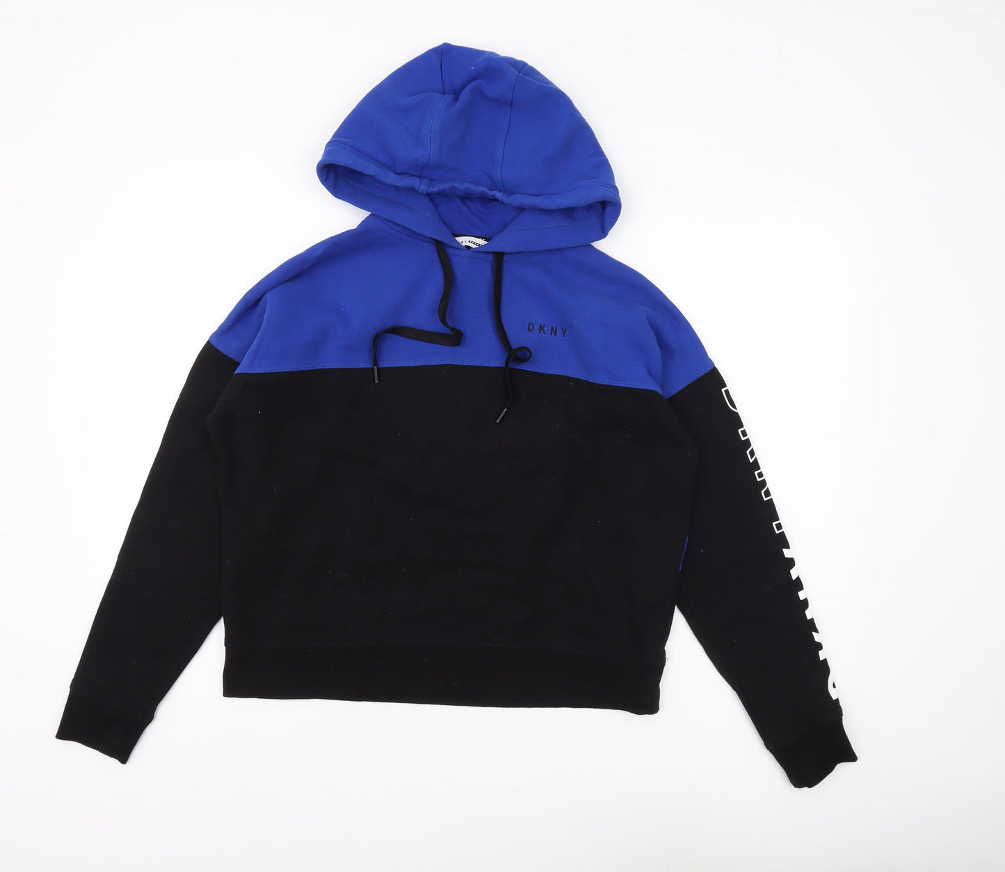 Unisex Adults UK Size XS DKNY Blue Pullover Hoodie