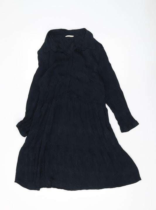 Hush Women's Black Collared Long Sleeve Dress Size 10