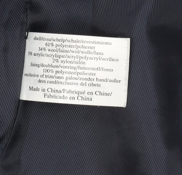 Laura Ashley Women's Blue Tweed Jacket Size 10