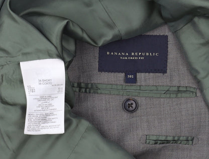 Mens UK Size 38 Banana Republic Regular Grey Suit Jacket