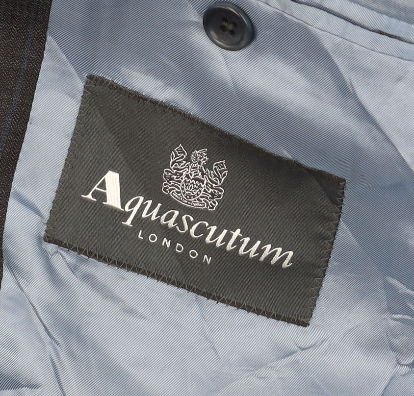 Mens UK Size 40 Aquascutum Regular Grey Suit Jacket