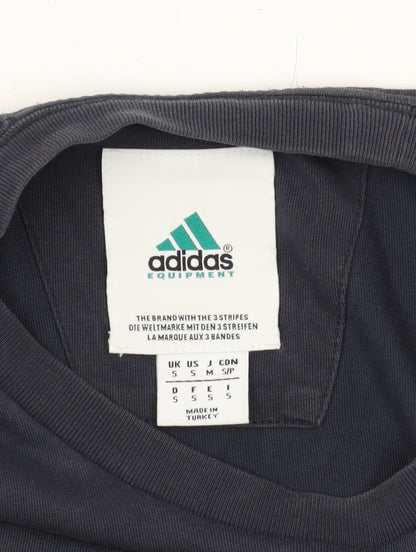 Adidas Men's Black S Graphic Print Logo T-Shirt