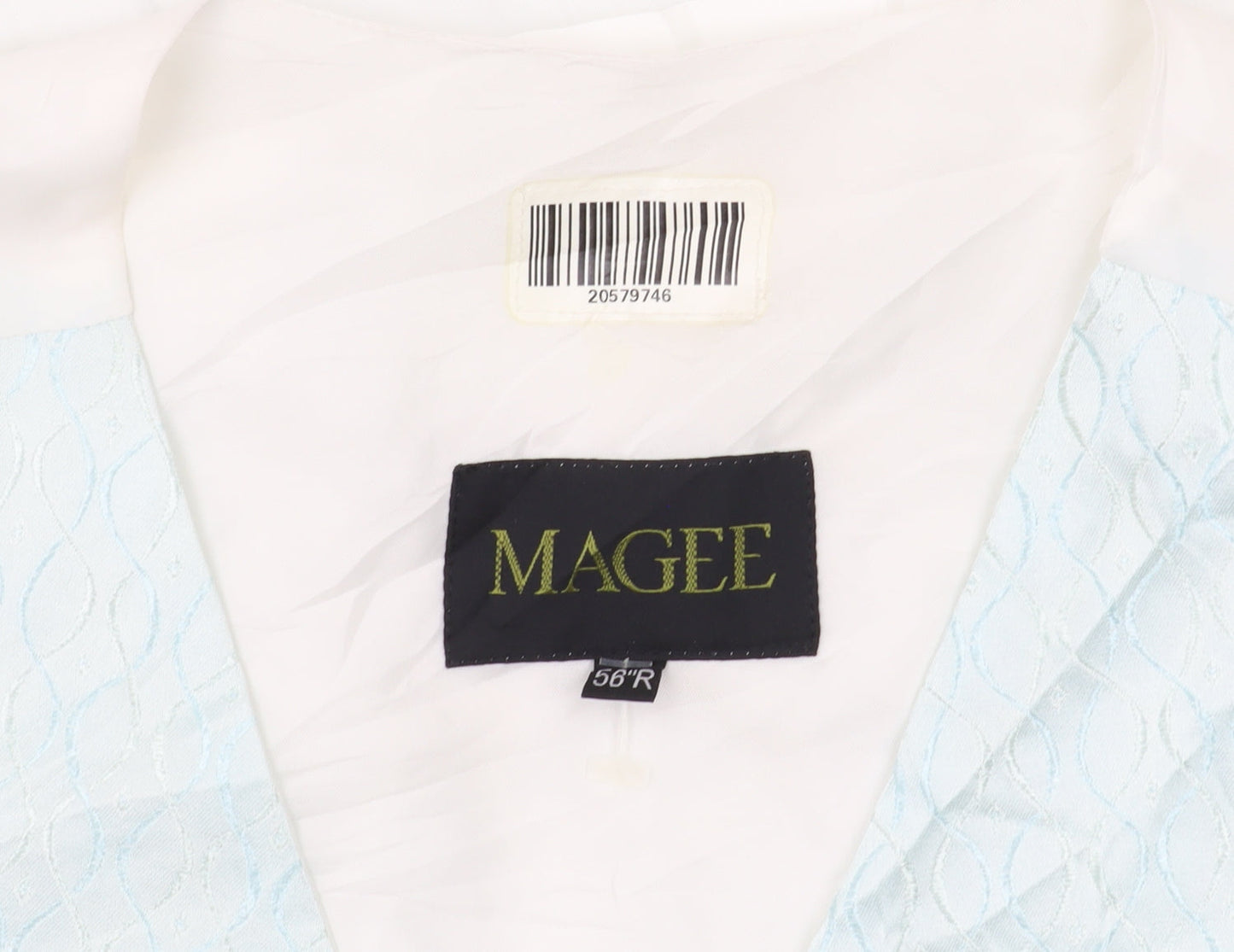 Mens UK Size 56 Magee Regular Blue Suit Waistcoat
