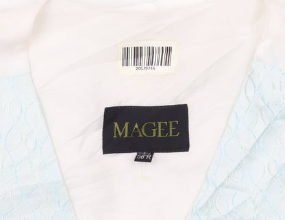 Mens UK Size 56 Magee Regular Blue Suit Waistcoat