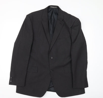 Mens UK Size 44 Thomas Nash Regular Black Suit Jacket