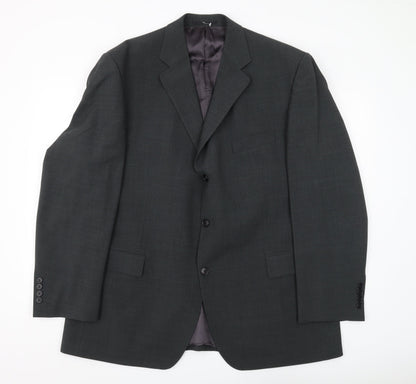 Mens UK Size 46 Magee Regular Black Suit Jacket
