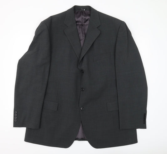 Mens UK Size 46 Magee Regular Black Suit Jacket