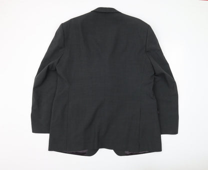 Mens UK Size 46 Magee Regular Black Suit Jacket