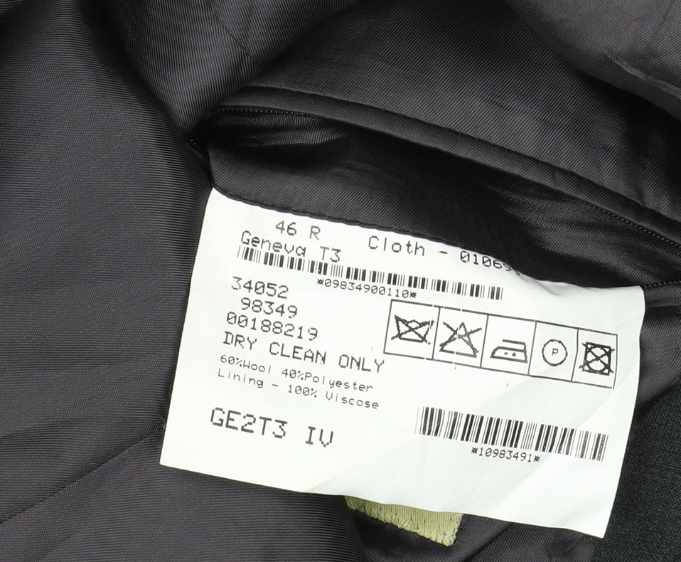 Mens UK Size 46 Magee Regular Black Suit Jacket