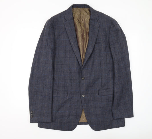 Mens UK Size 42 Moss 1851 Regular Blue Suit Jacket