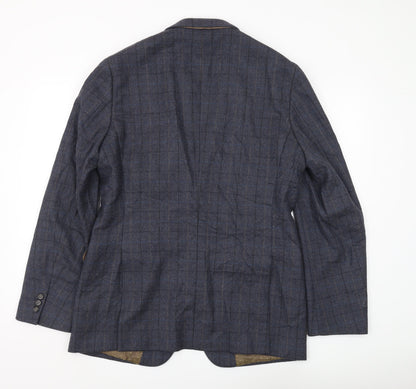 Mens UK Size 42 Moss 1851 Regular Blue Suit Jacket