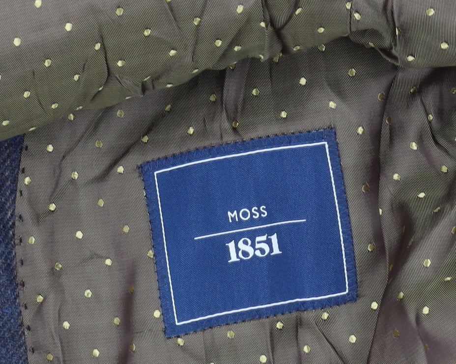 Mens UK Size 42 Moss 1851 Regular Blue Suit Jacket