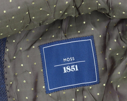 Mens UK Size 42 Moss 1851 Regular Blue Suit Jacket