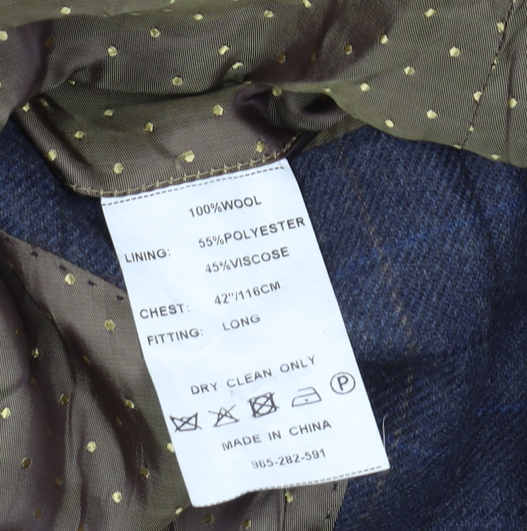 Mens UK Size 42 Moss 1851 Regular Blue Suit Jacket