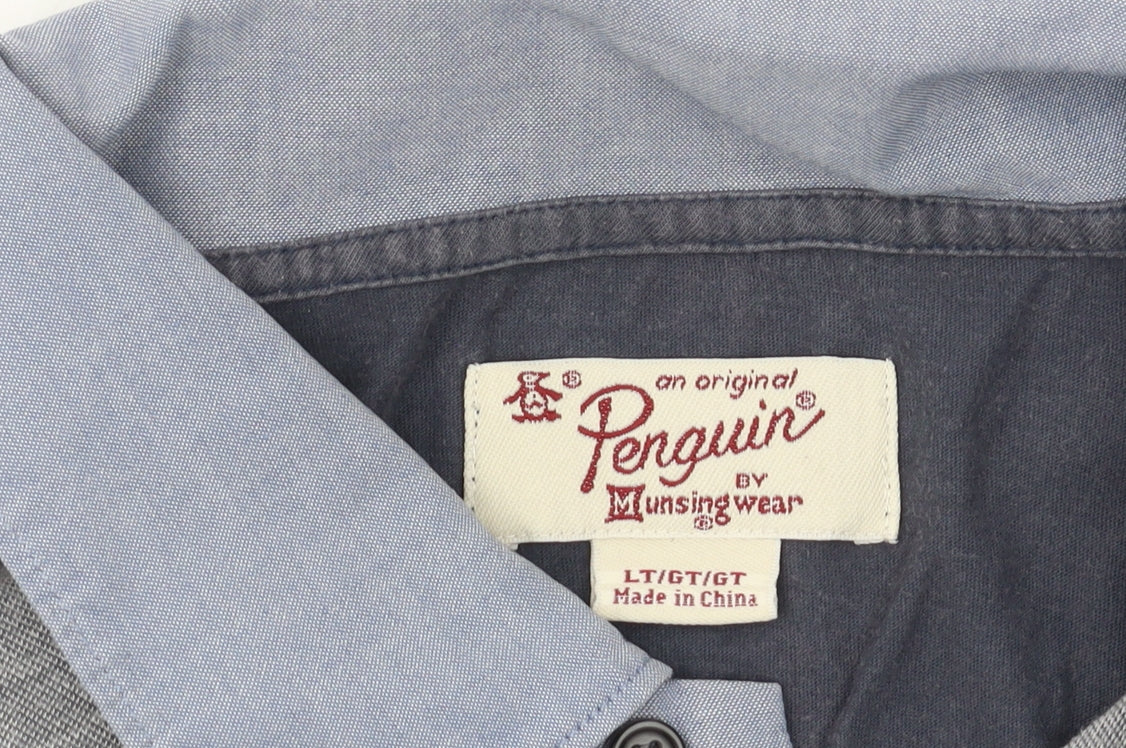 Penguin Men's Grey LT Cotton Polo Shirt