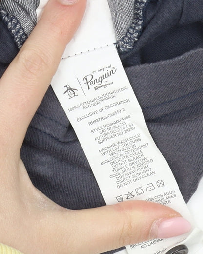 Penguin Men's Grey LT Cotton Polo Shirt