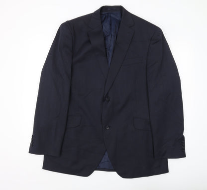 Austin Reed Men's Blue Suit Jacket 44R Regular Fit