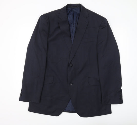 Austin Reed Men's Blue Suit Jacket 44R Regular Fit