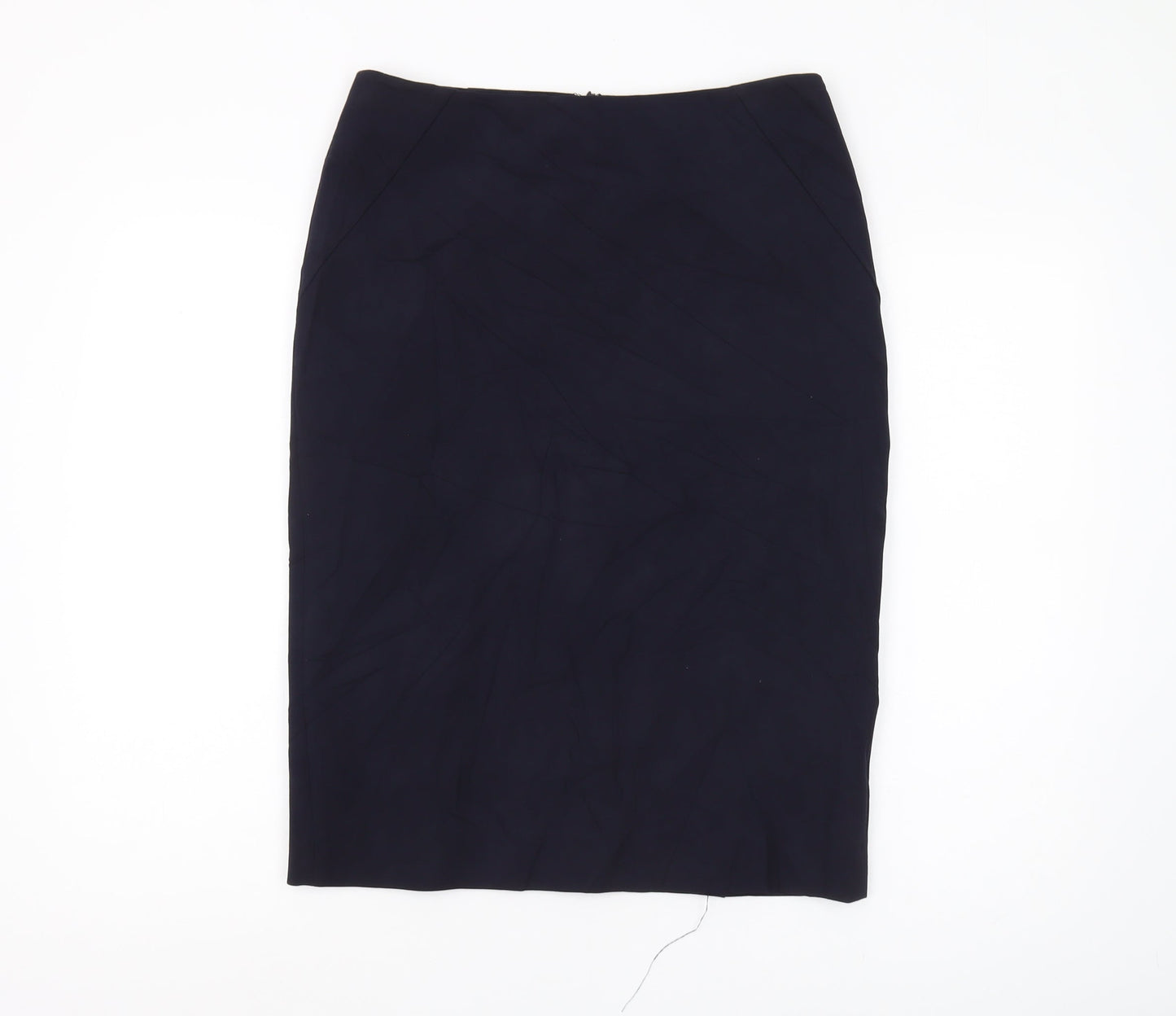 Jaeger Women's Blue Knee Length Pencil Skirt - Size 12