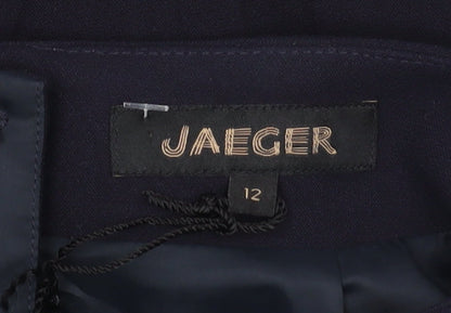 Jaeger Women's Blue Knee Length Pencil Skirt - Size 12