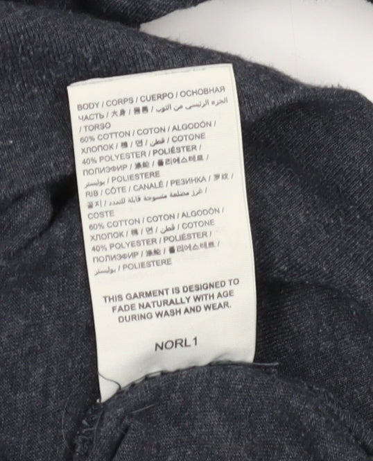 Womens UK Size 2XS Superdry Grey Jersey T-Shirt