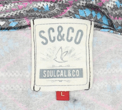 SoulCal & Co Women's Multicoloured T-Shirt Dress L
