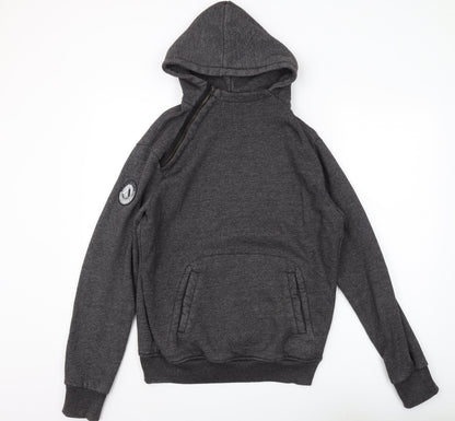 Superdry Men's Grey Pullover Hoodie M with Logo