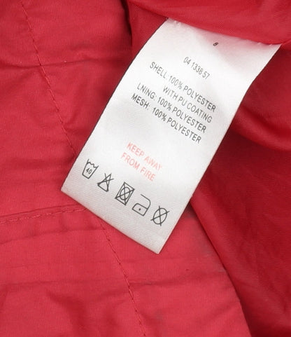 Womens UK Size 8 Peter Storm Red Rain Coat