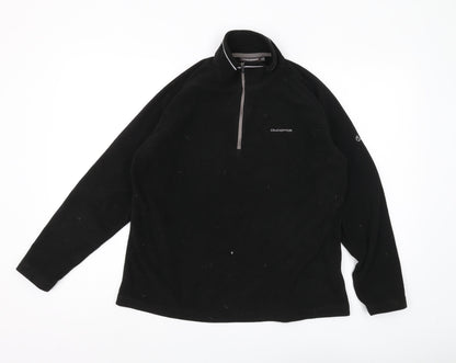 Craghoppers Black Henley Sweatshirt Unisex Size 12