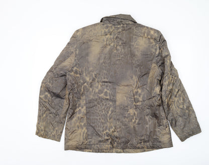 Laura Lebek Women's Grey Animal Print Jacket Size 16