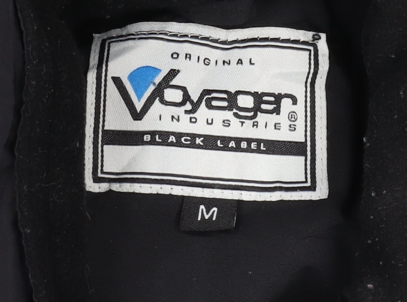 Mens UK Size M Voyager Industries Black Parka Coat