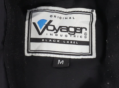 Mens UK Size M Voyager Industries Black Parka Coat