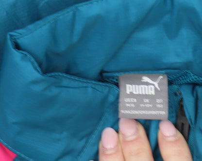 Puma Boys Blue Track Jacket M - Lightweight Full Zip