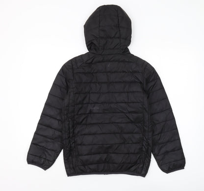 Ellesse Boys Black Puffer Jacket, 10-11 Years, Winter