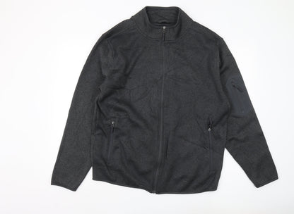 Mens UK Size XL Crane Black Full Zip Sweatshirt