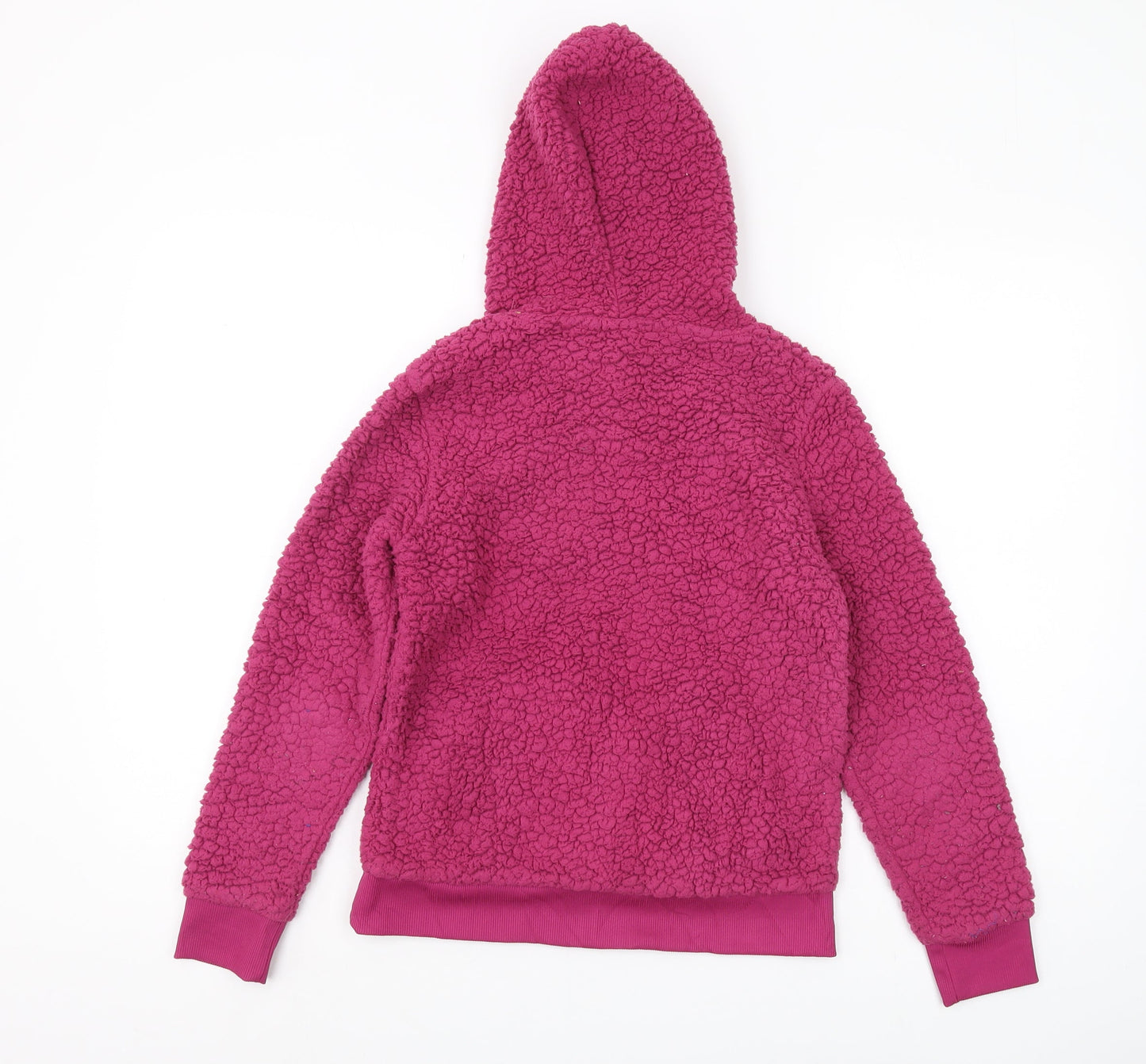 Crane Girls Athletic Logo Purple Fleece Pullover Hoodie 11-12 Yrs