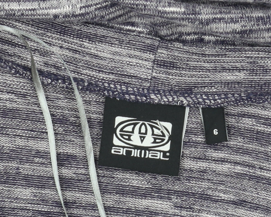 Womens UK Size 6 Animal Grey Cardigan Jumper