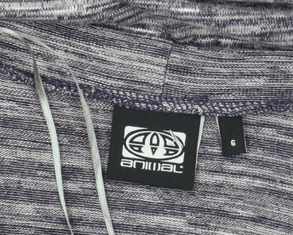 Womens UK Size 6 Animal Grey Cardigan Jumper